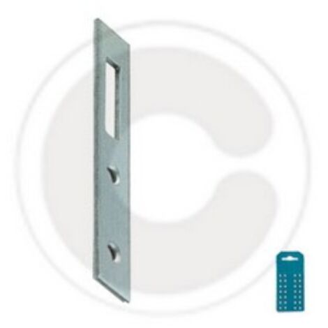 cf 4 pcs plaques droites pour A lA ments muraux Plaque en acier galvanisA  19x80 mm