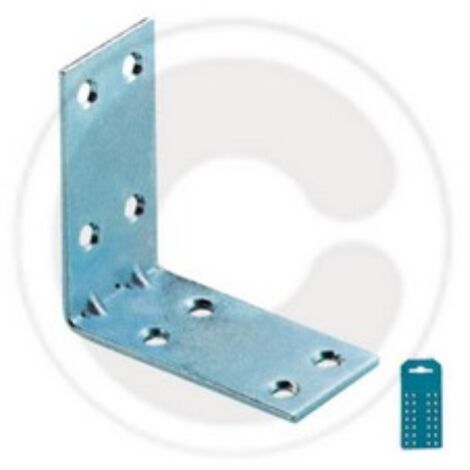 cf 4 piA ces d&39angle en acier galvanisA  avec 8 trous plaque d&39angle 5x5 cm