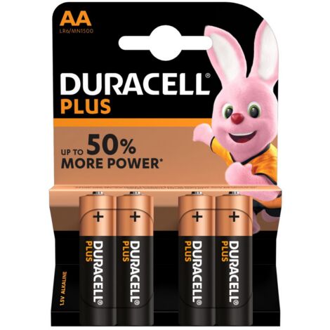 cf 4 pz duracell batterie pile alcalina stilo AA MN1500 batterie lunga durata
