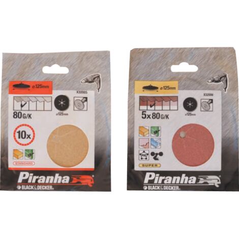 cf 5 disques avec grain de corindon 80 125 mm piranha X32005 pour perceuse