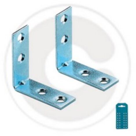 cf 5 pcs plaque d&39angle 4 trous plaque d&39angle en acier 2x2 cm