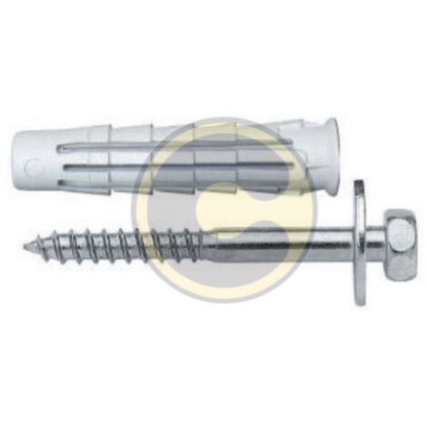 cf 5 pz elematic tasselli T6/VTE mm 14x70 in nylon con vite rondella sottotesta