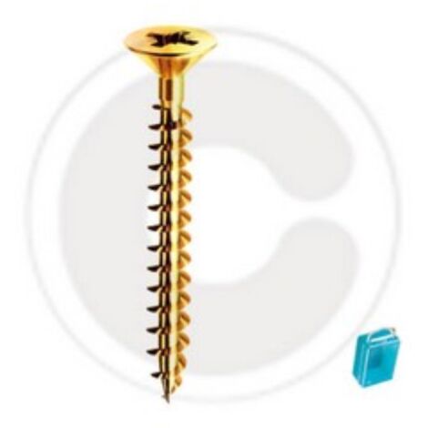 cf 50 pcs Vis de panneau tA te plate en acier plaquA  laiton Vis A  bois 2,5x20 mm