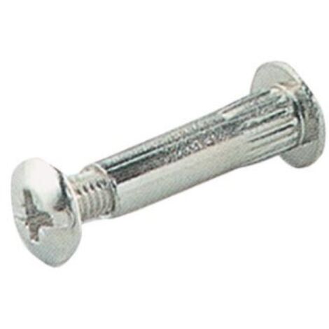 cf 8 piA ces de jonctions pour meubles en acier nickelA 8x30 mm avec vis