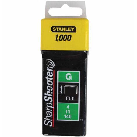 Graffette STANLEY Tipo CT 8 Mm - Confezione Da 1000 Pz, Zincate Antiruggine - Foto 5