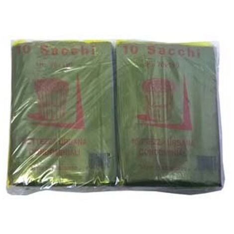 CF SACCO CONDOMINIALE RINFORZATO NERO PZ.10 - CM.70X110 GR.75
