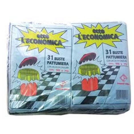 CF SACCO PATTUMIERA "ECCO L'ECONOMICA" NERO PZ.31 - CM.55X70 GR.400