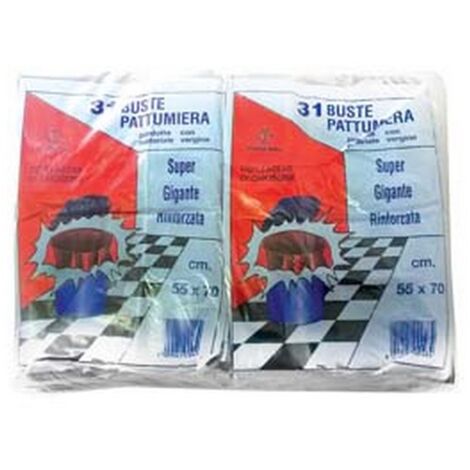 CF SACCO PATTUMIERA "TIPO ANCONA" BIANCO PZ.31 - CM.55X70 GR.420