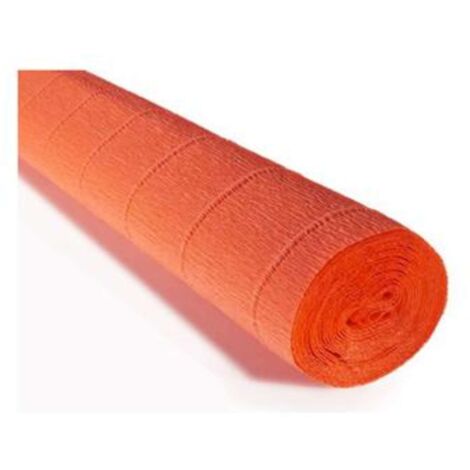 Cf.10 Carta Crespa 40Gr. Arancio 05 (30/03) X1