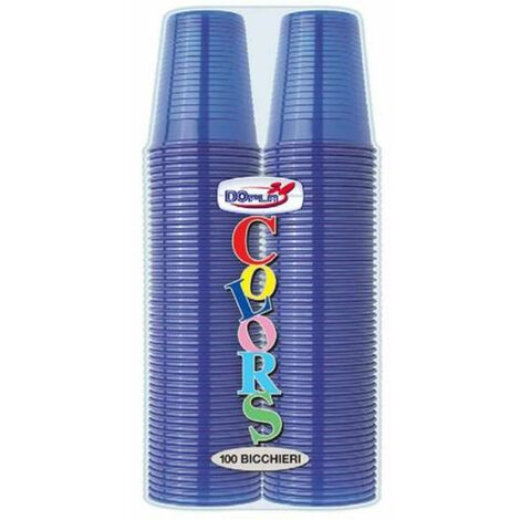 Cf.100 Bicchieri 200Cc. Blu X1