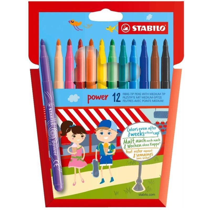 Pennarelli Stabilo Power Pen 12 pezzi