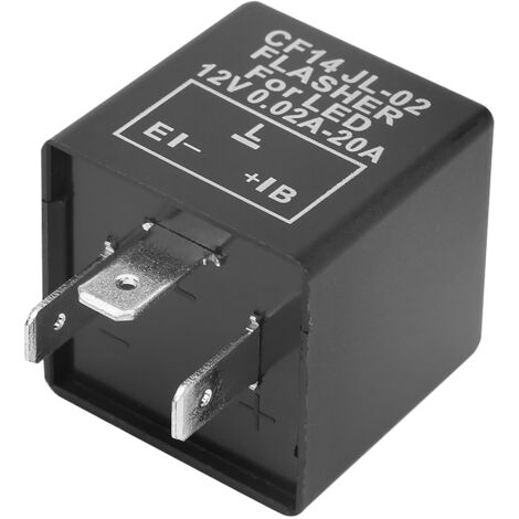 CF14 JL-02 Relè lampeggiante a LED a 3 pin per lampeggio rapido, 12 V