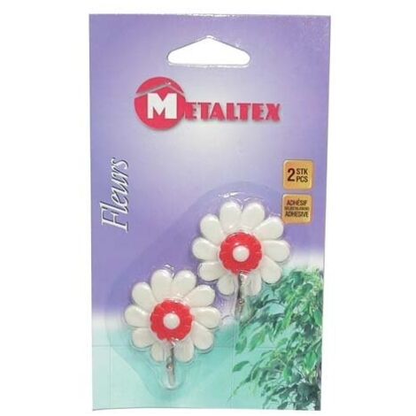 CF.2 GANCI ADESIVI FIORI 292001