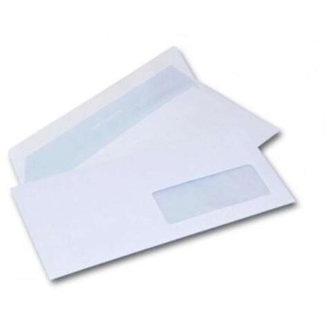 Cf.25 Buste Bianche 11X23 Con Finestra Strip X1