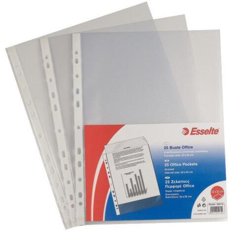 CF,50 BUSTE FORATE 22X30 BUCCIA office esselte x1