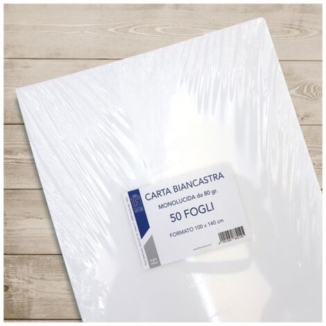 CF,50 CARTA IMBALLO BIANCA 100X140 80gr art,2145 x1
