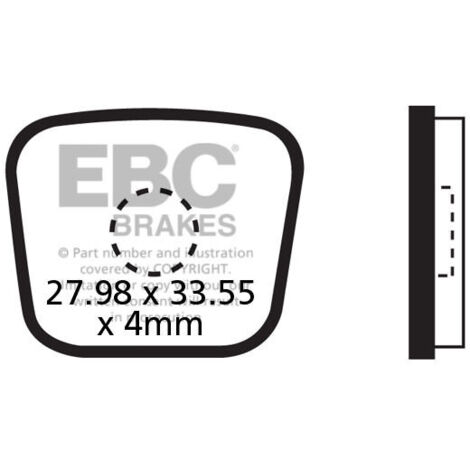 CFA278 - EBC Bremsbeläge für Fahrräder (organisch)