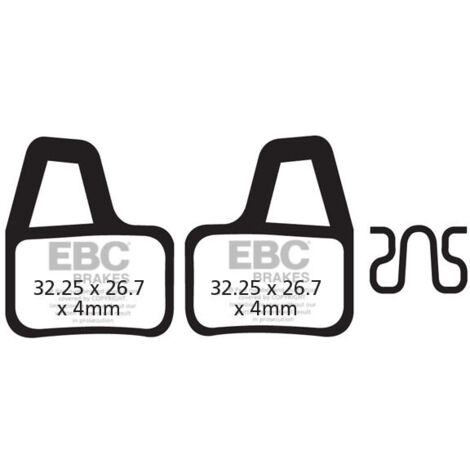 CFA404HH - EBC Bremsbeläge aus Sintermetall für Fahrräder