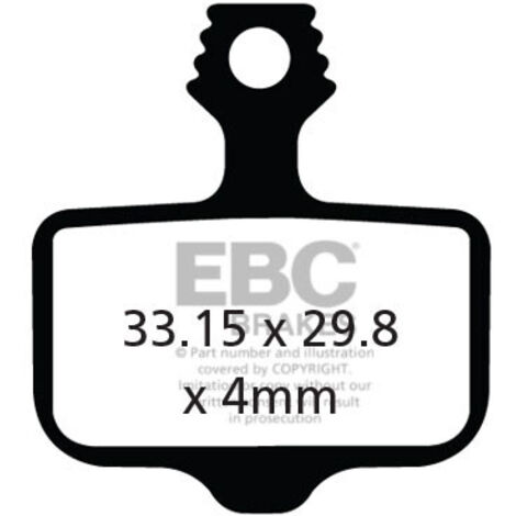 CFA472 - EBC Bremsbeläge für Fahrräder (organisch)