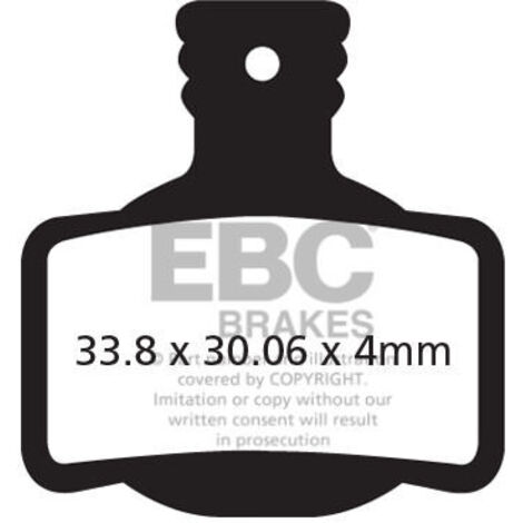 CFA619HH - EBC Bremsbeläge aus Sintermetall für Fahrräder