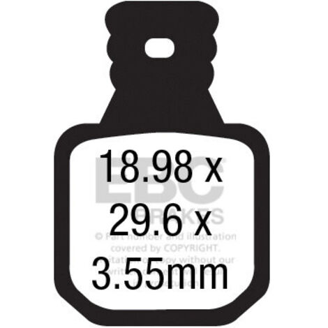 CFA660/4 - EBC Bremsbeläge für Fahrräder (organisch)