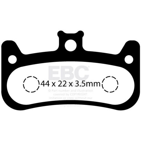 CFA735 - EBC Bremsbeläge für Fahrräder (organisch)