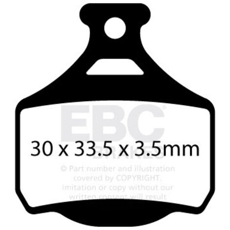 CFA751 - EBC Bremsbeläge für Fahrräder (organisch)