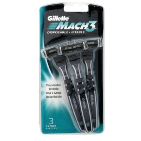 Cfg gillette mach 3 maquinillas de afeitar desechables 3pcs - g120