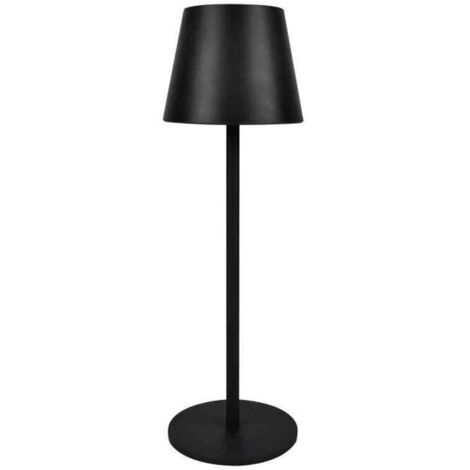 Cfg Lampada da Tavolo Audrey Nera Led in Metallo Ricaricabile 3W Dimmerabile