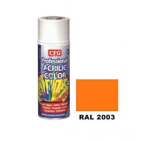 Cfg professional acrylic spray - orange pastel à séchage rapide ral2003 sp2003