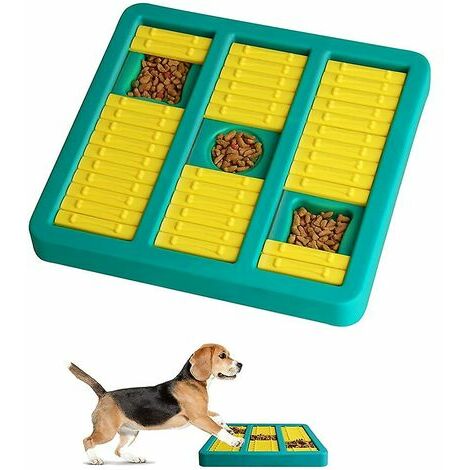 CFGTVB Puzzle pour chien jouet à mangeoire lente distributeur de friandises pour chiots bol à mangeoire lente formation de chien