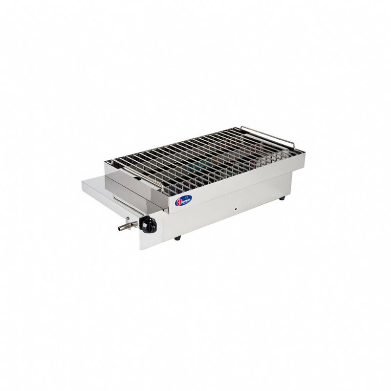 Cf Parker Barbecue Sole Cottura Radiante Grill Gas Acciaio Inox 18/10 Made in Italy 4 Kw Senza Valvola di Sicurezza