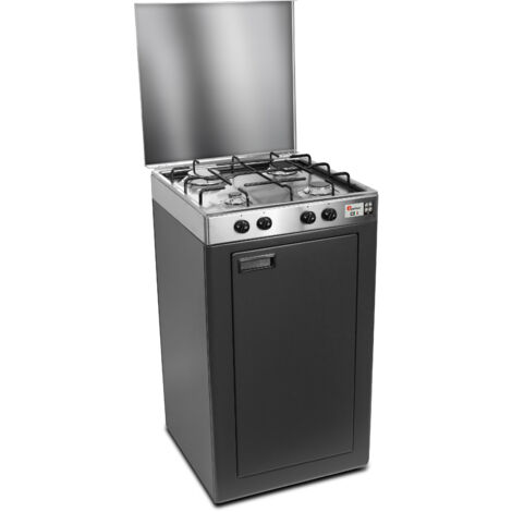 Fornello a gas 3 fuochi Spartifiamma griglia in acciaio cm 71x32x14,5 PARKER GPL Fornello a gas 3 fuochi Spartifiamma griglia in acciaio cm 71x32x14,5 PARKER GPL