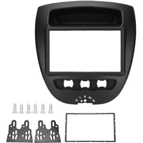CFTGIW 2-DIN-Konsolen-Navigationspanel-Rahmen-Stereo-Radio-Einbausatz für C1 2005–2014 Radioblende Stereo-Konsolen-Navigationspanel Doppel-DIN-Kit CD/DVD-Panel