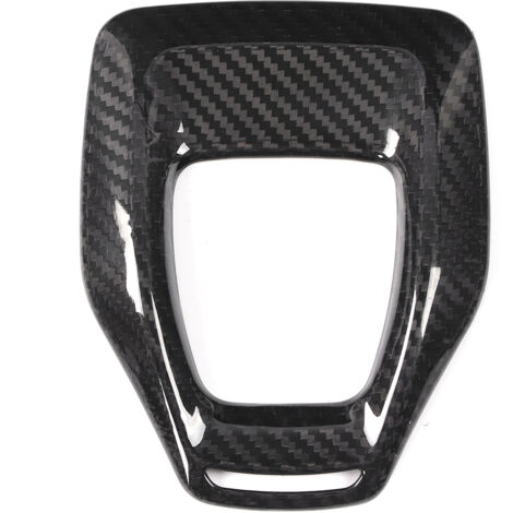 CFTGIW Original Carbonfaser-Schalthebelabdeckung für Giulia/Stelvio 2020, glänzende Oberfläche, hochwertiges Material, einfache Klebemontage