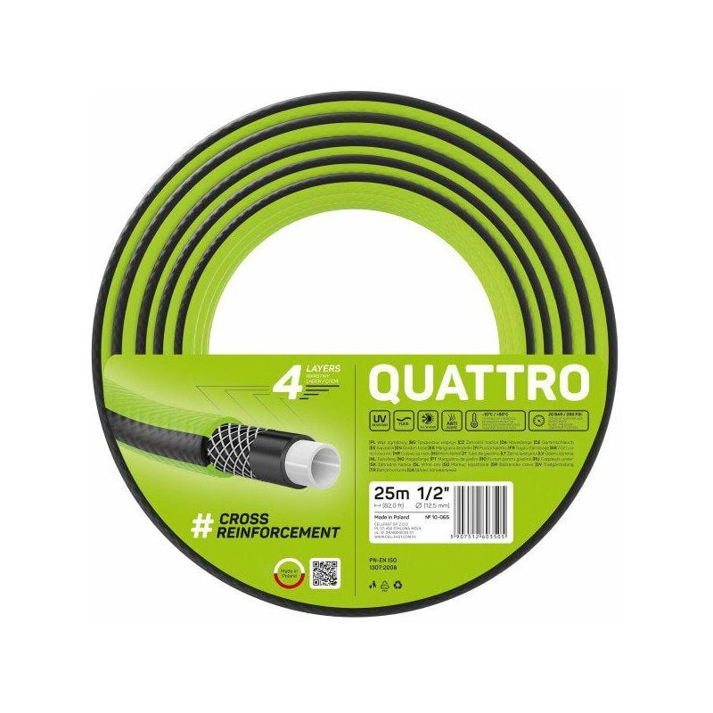 Cf.wąż ogr.quattro 3/4' 65m pl