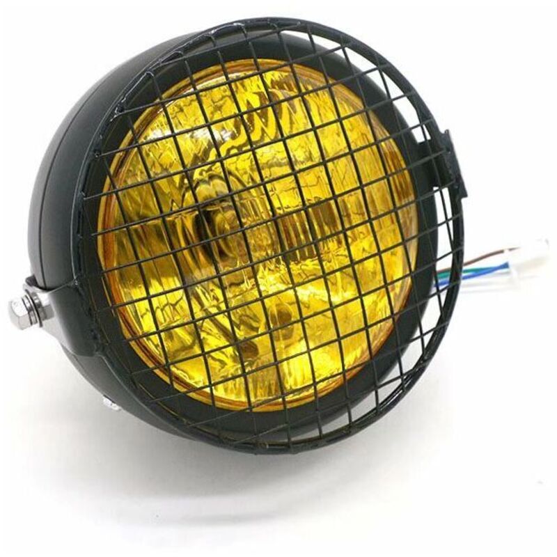 CG125 phare rétro modifié GN125 rétro coque noire phare rond accessoires de moto