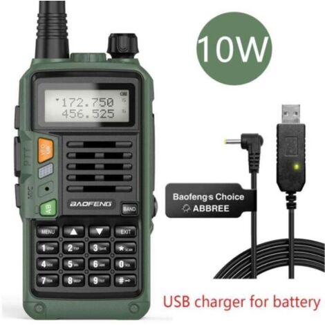 CGDJ10157-Baofeng walkie talkie UV S9 Plus 10W. émetteur récepteur Radio CB haute puissance. longue portée de 50 KM. Portable pour