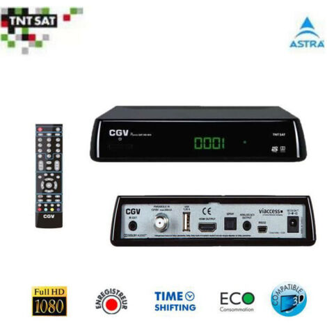 CGV RECEPTEUR TNT HD PREMIO SAT HD-W6 S.C TNTSAT (ASTRA 19.2°)