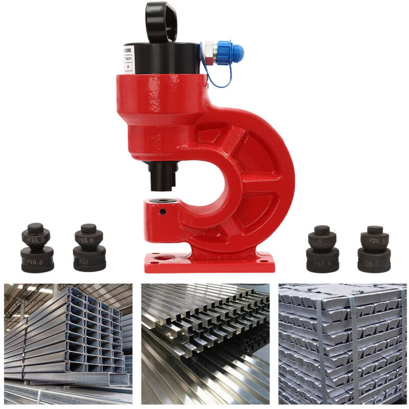 Image of Senderpick - CH-60 Hydraulische Stanzmaschine 3/8-3/4 Zoll Stanzwerkzeugsatz 310KN