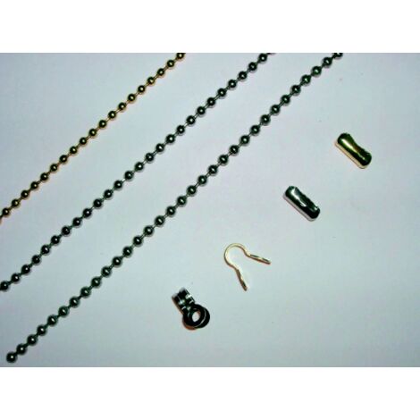 ChaA ne A  perles en laiton nickelA  de 25 mt Rechange hydraulique 4 mm