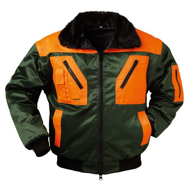 

Norway Protection - Chacelo de piloto para Hombre rojodorn, Talla S, verde /naranja