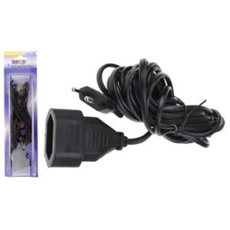 Chacon - allonge 2x0.75/ 5m noir emballe - - 5411478666158