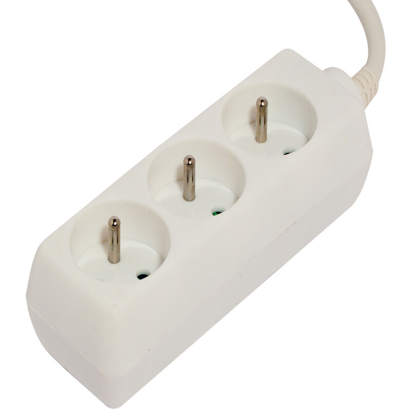 CHACON  Bloc multiprise 3 prises 16A 5m blanc