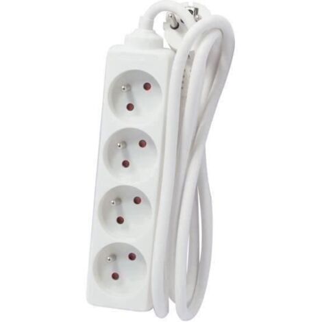 CHACON BLOC MULTIPRISE 4 PRISES 16A 3M BLANC
