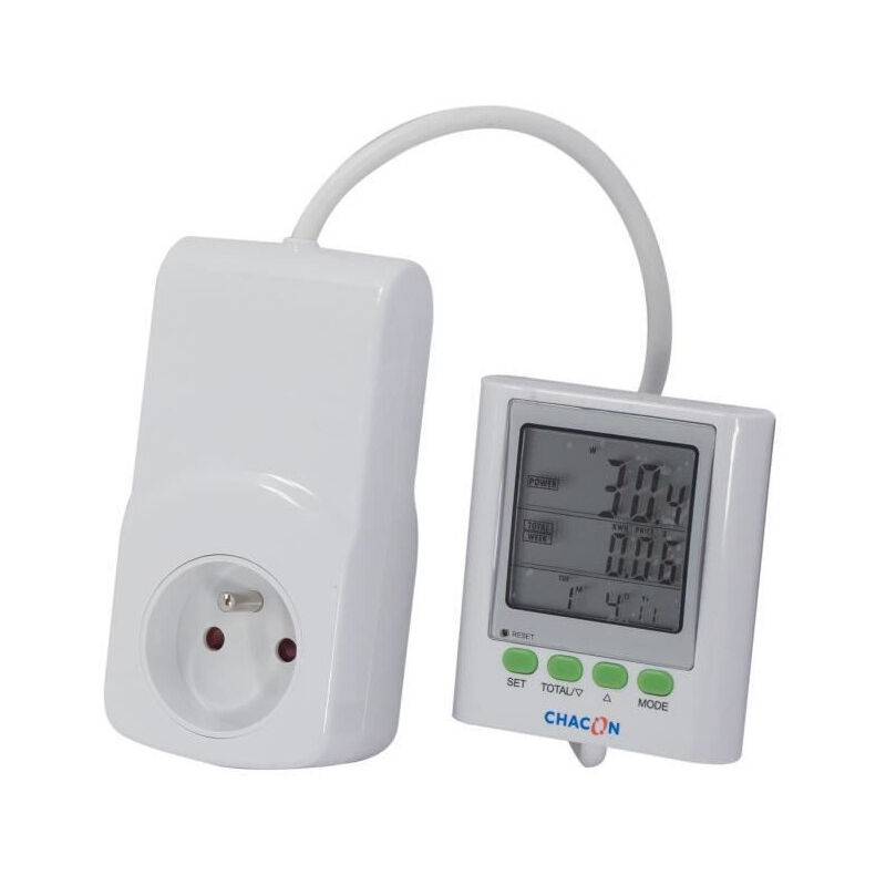 Chacon - Compteur de consommation avec ecran deporte EcoWatt 650