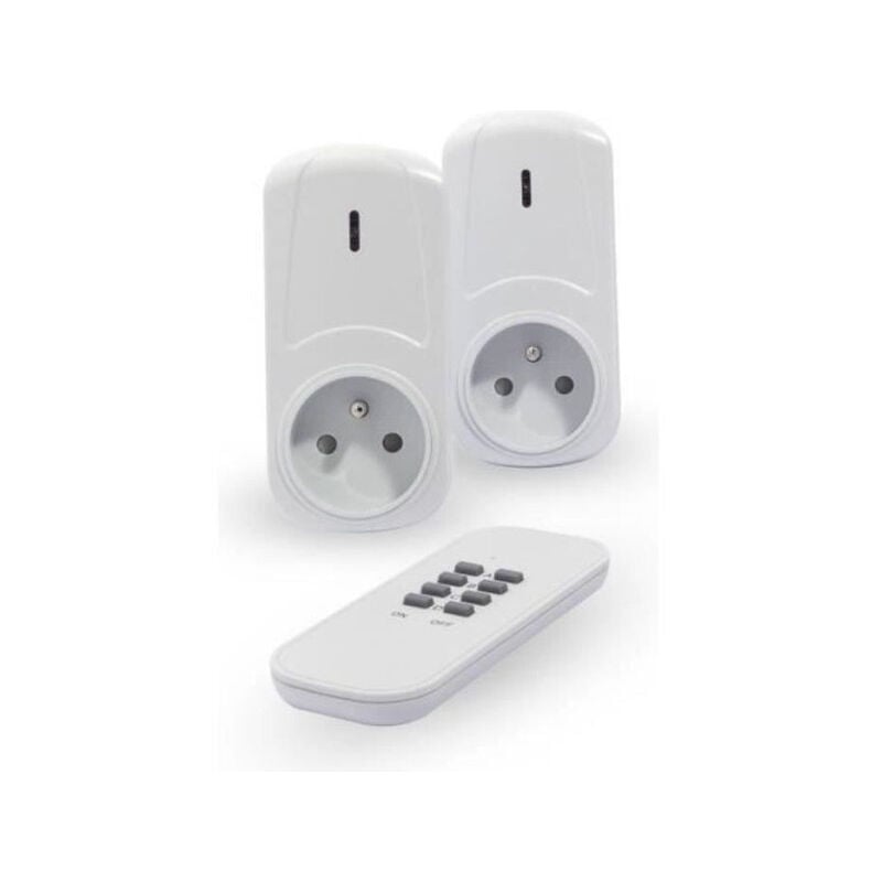 Chacon - Kit de 2 prises télécommandées on/off avec télécommande