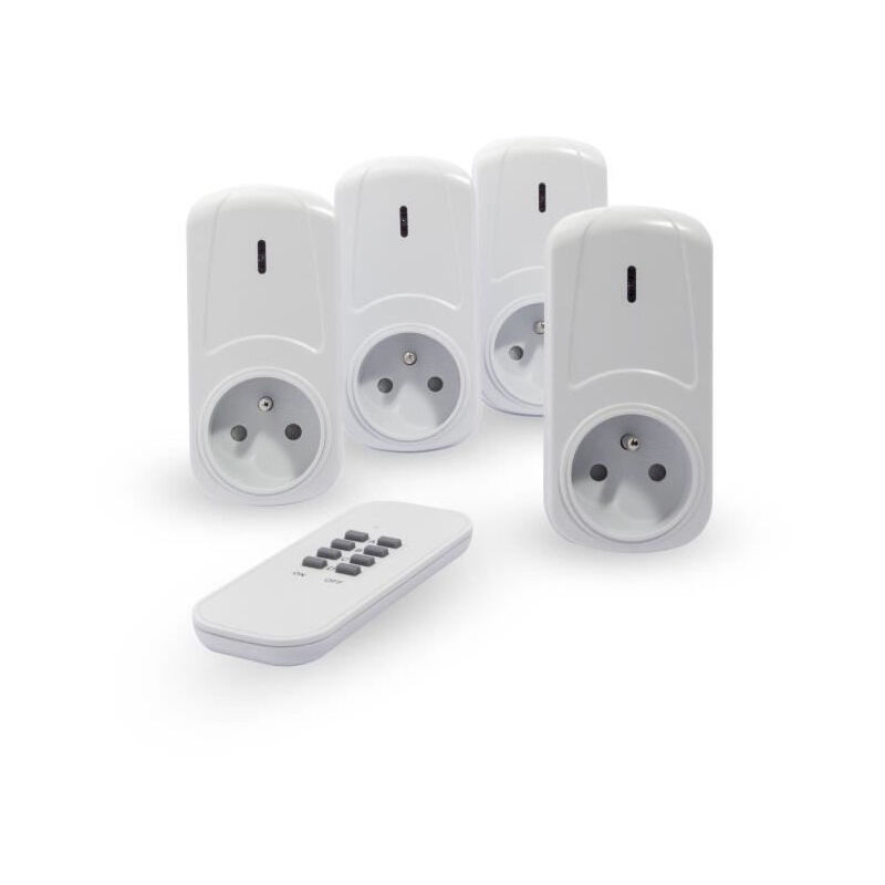 Chacon - Kit de 4 prises telecommandees on/off + telecommande