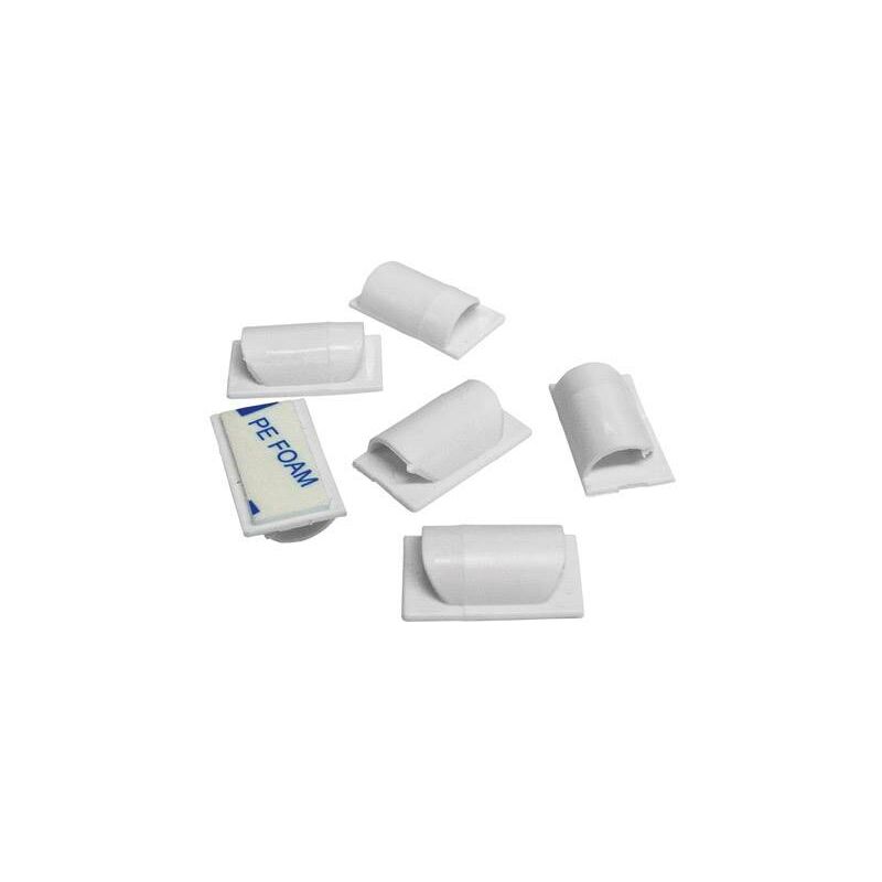 

Clips para cable adhesivos 6 unidades