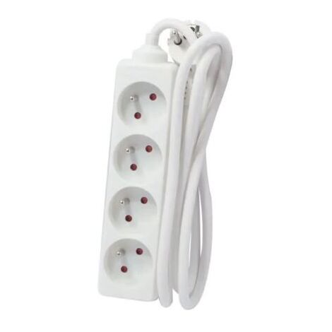 Chacon Party Multiprise Bloc 4 prese 16A 5m bianco